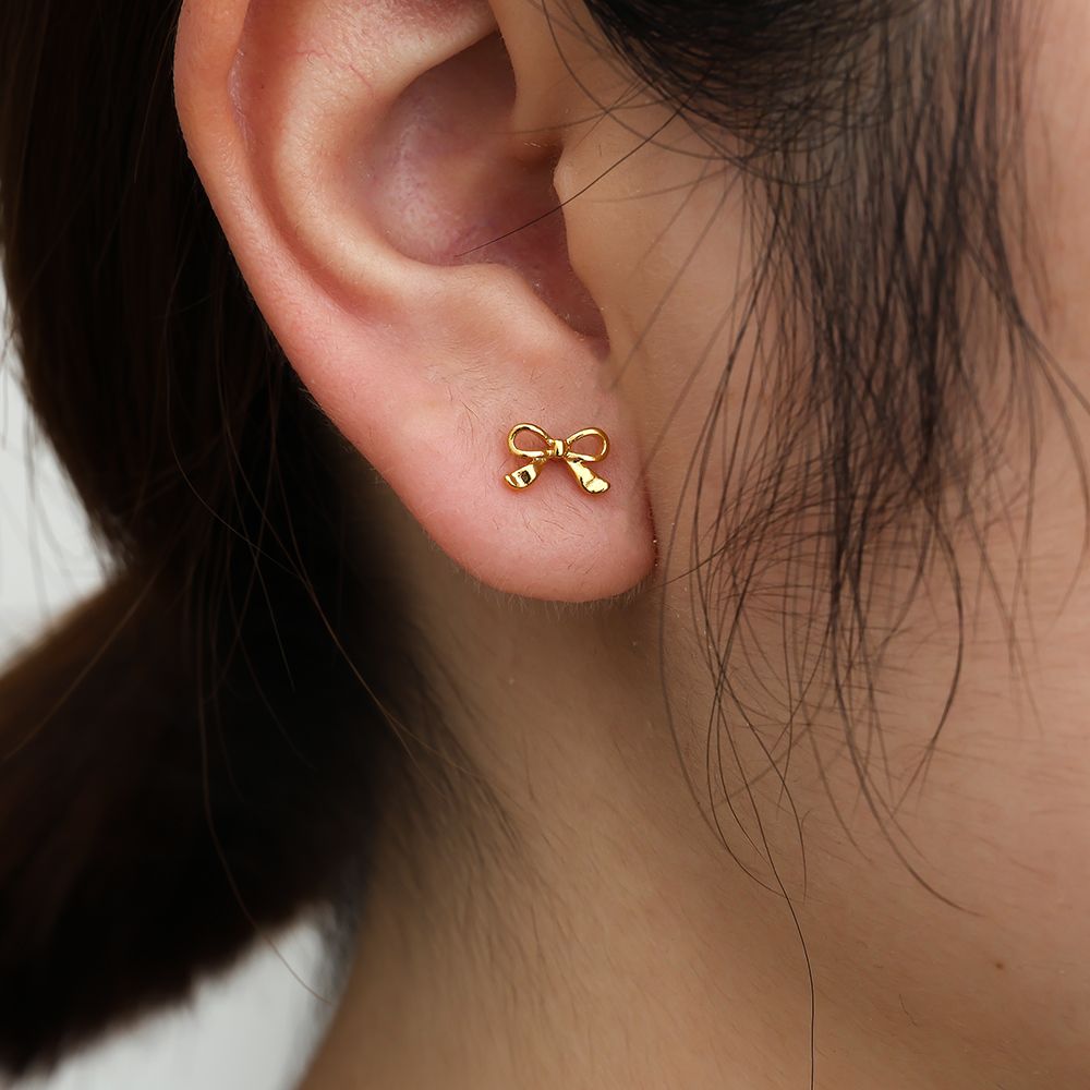 5 mm fancy strik oorbellen