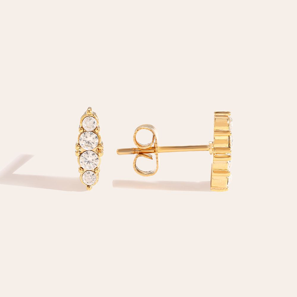 Four diamonds oorbellen