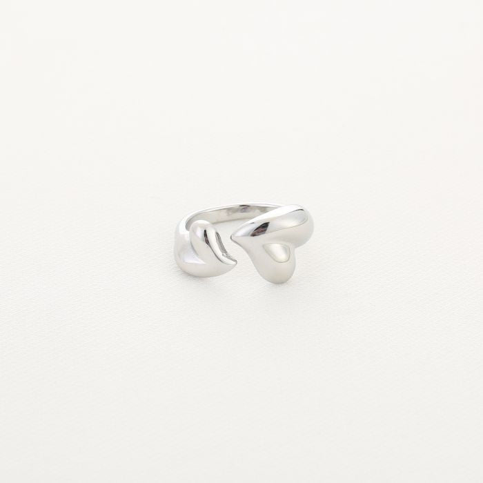 Dubbele hartjes ring