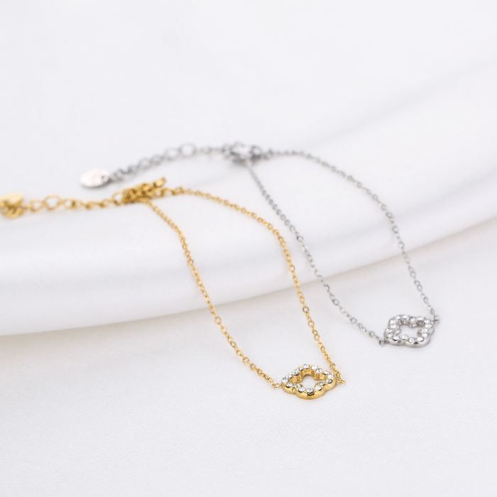 Sparkling clover armband
