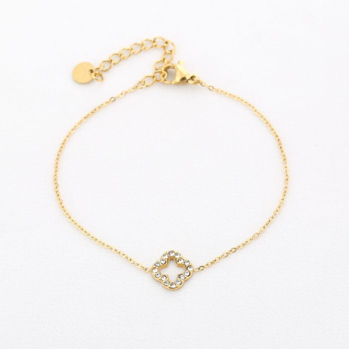 Sparkling clover armband