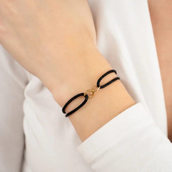 Klavertjes armband touw
